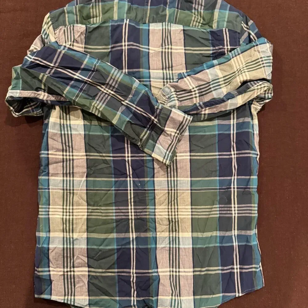 Banana republic untucked slim fit plaid